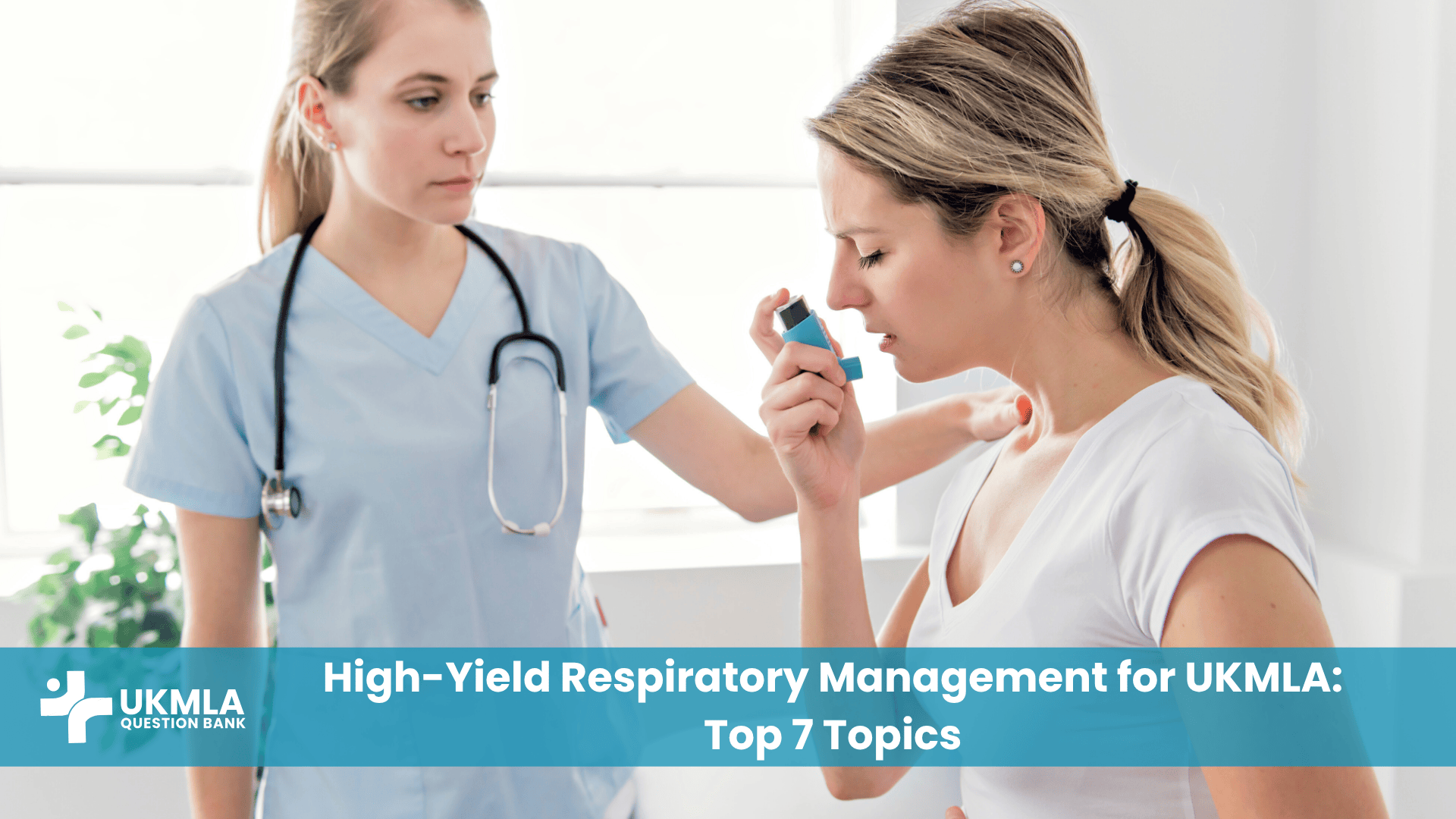 A doctor explaining a treatment plan, representing high-yield respiratory management for ukmla.
