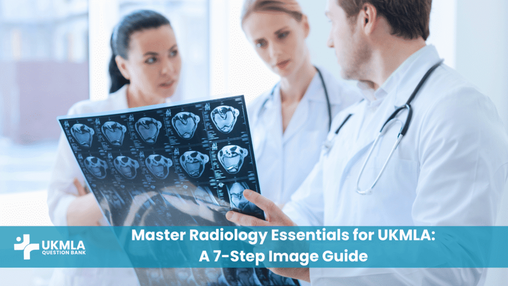 Medical professional reviewing an X-ray, demonstrating radiology essentials for ukmla.