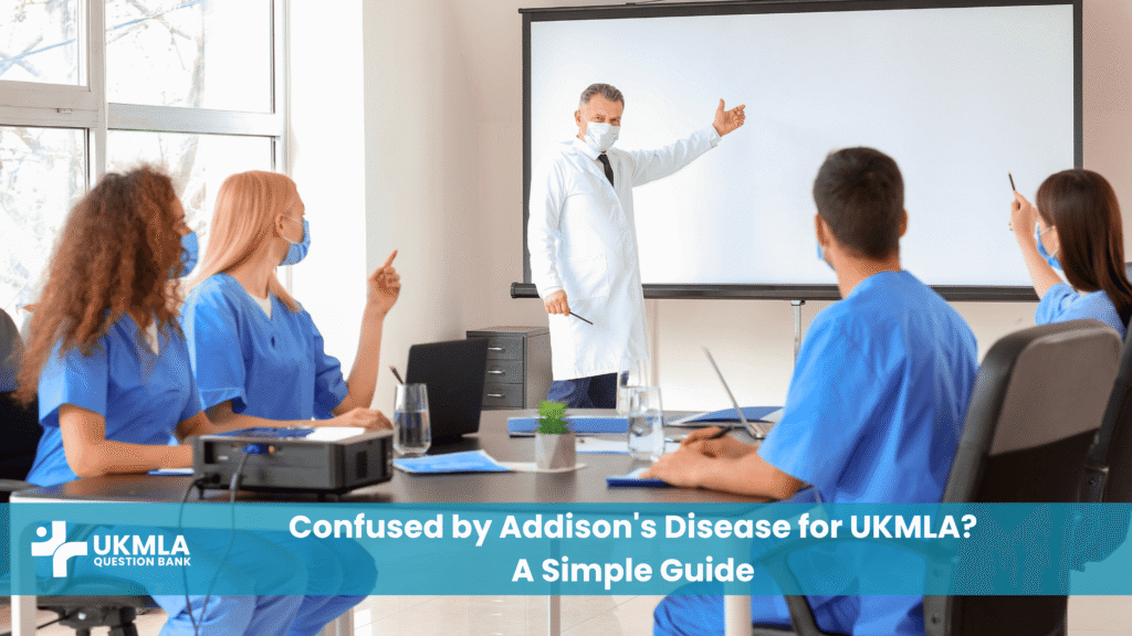 A doctor teaching a student to spot the signs of addisons disease ukmla.