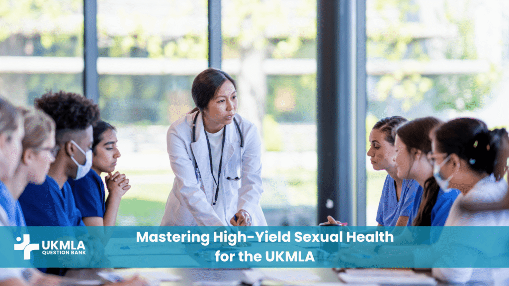 Medical students discussing high-yield sexual health ukmla topics with their mentor