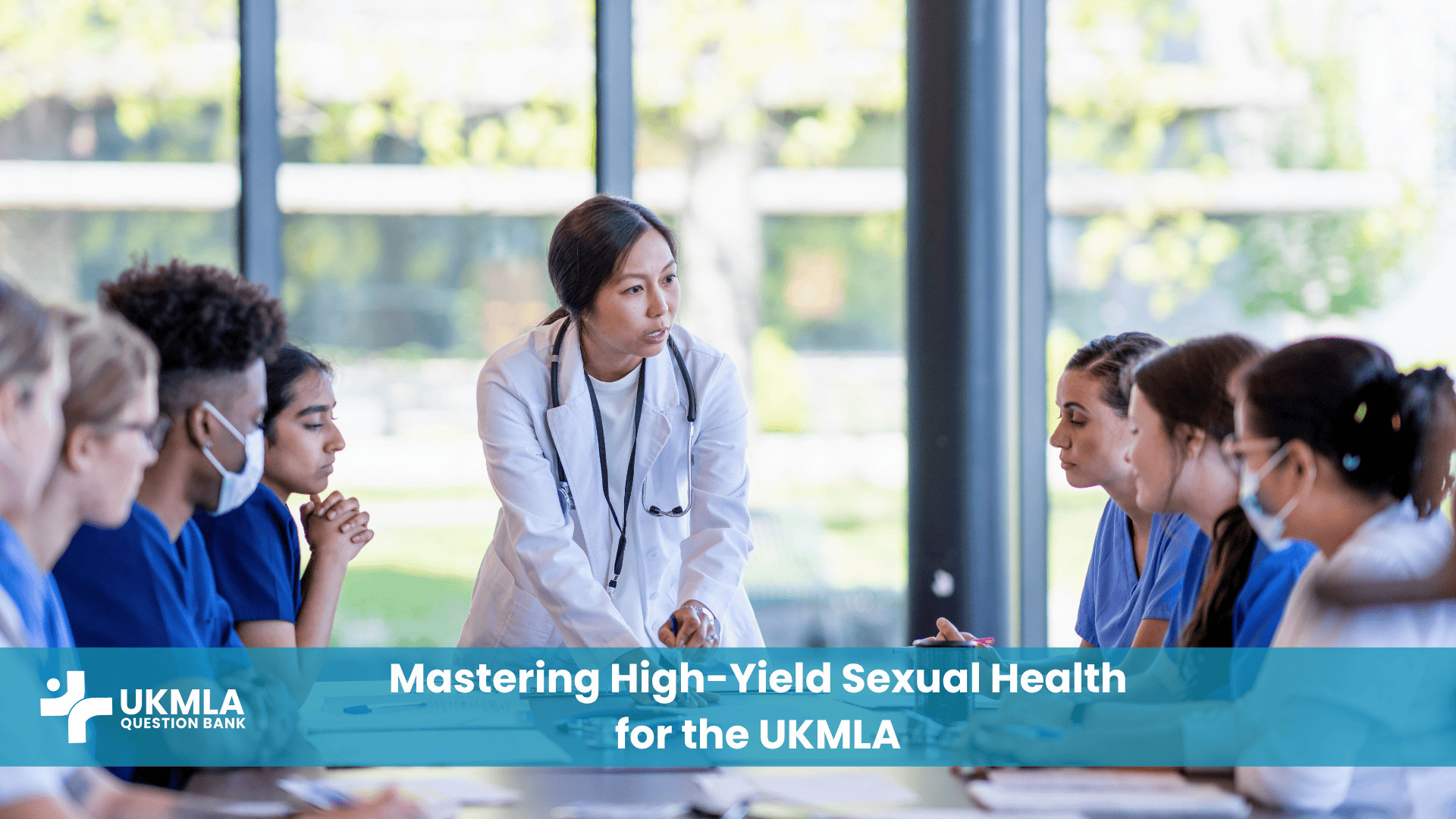 Medical students discussing high-yield sexual health ukmla topics with their mentor