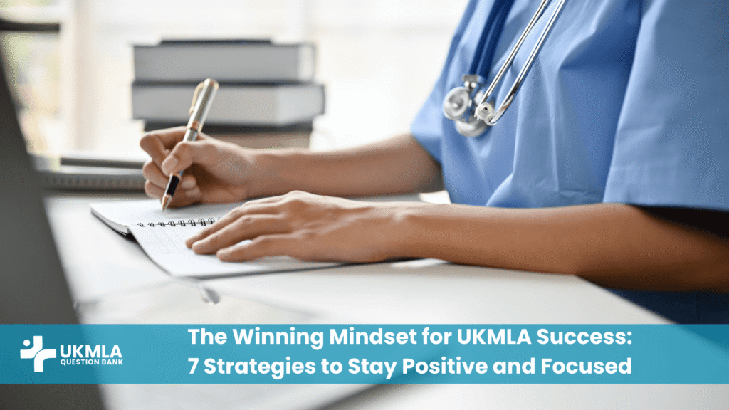 A medical student developing a positive mindset for UKMLA success
