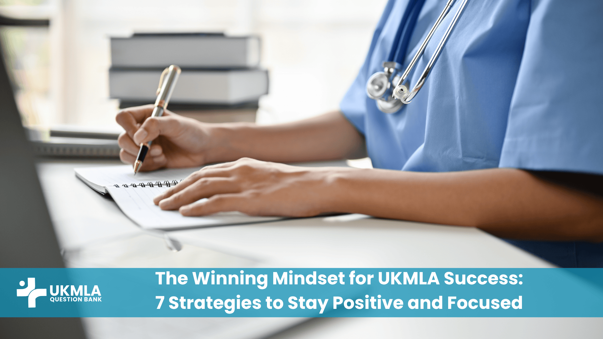 A medical student developing a positive mindset for UKMLA success
