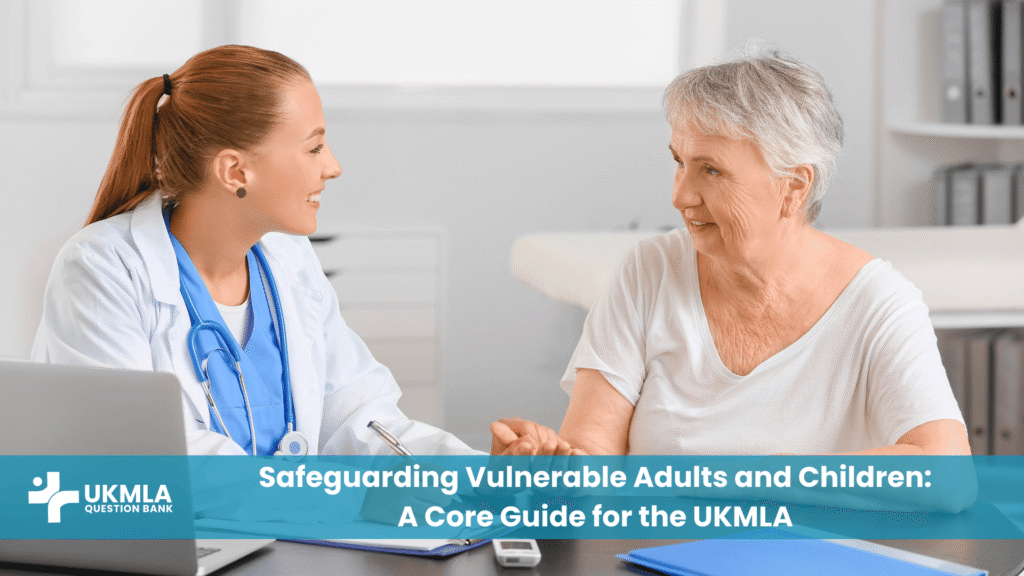 A doctor discussing the principles of safeguarding adults and children UKMLA.